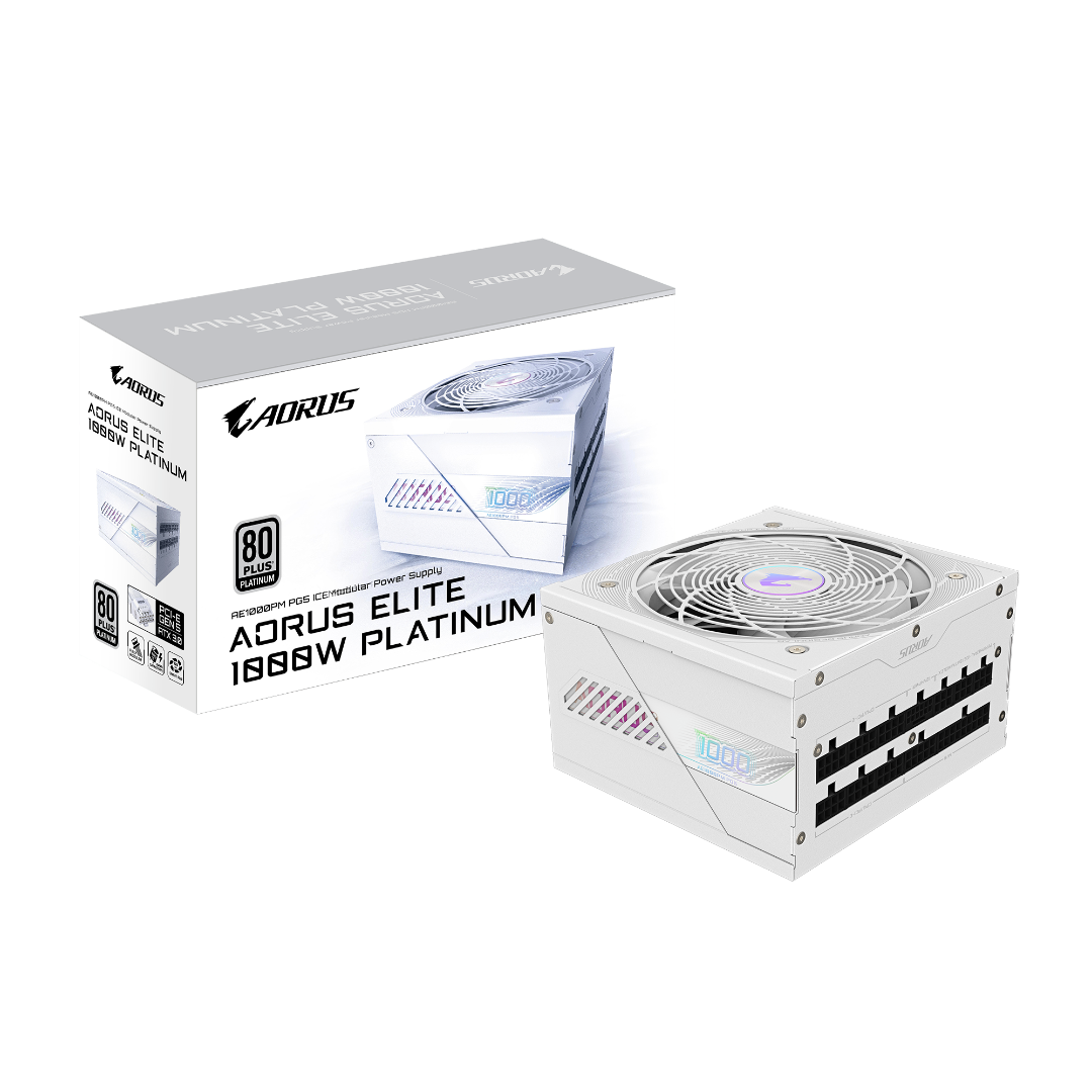 Fuente Gamer Gigabyte 1000w Aorus Pg5 Ice 80 Plus Platinum Modular Atx3.0 White