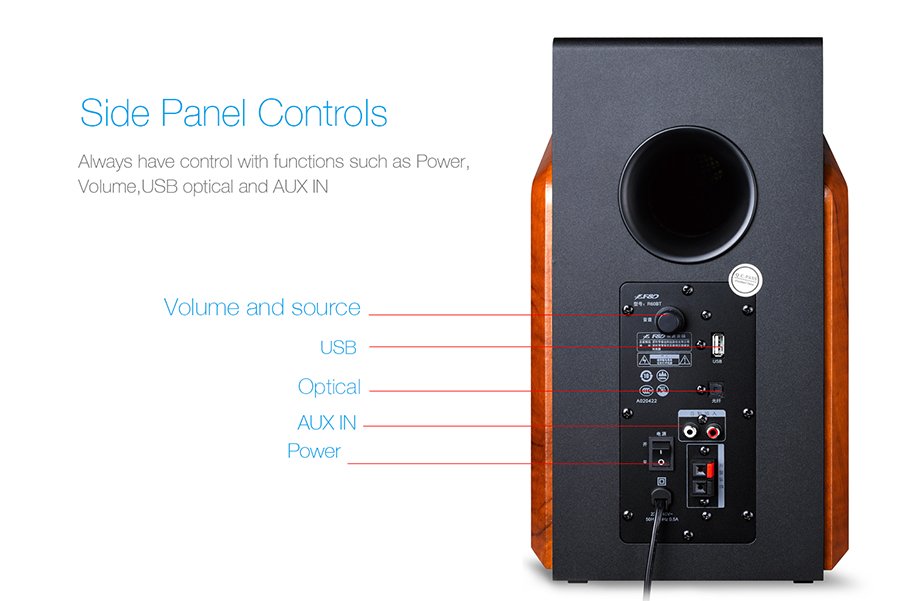 Parlante Fyd Fenda R60bt Wood
