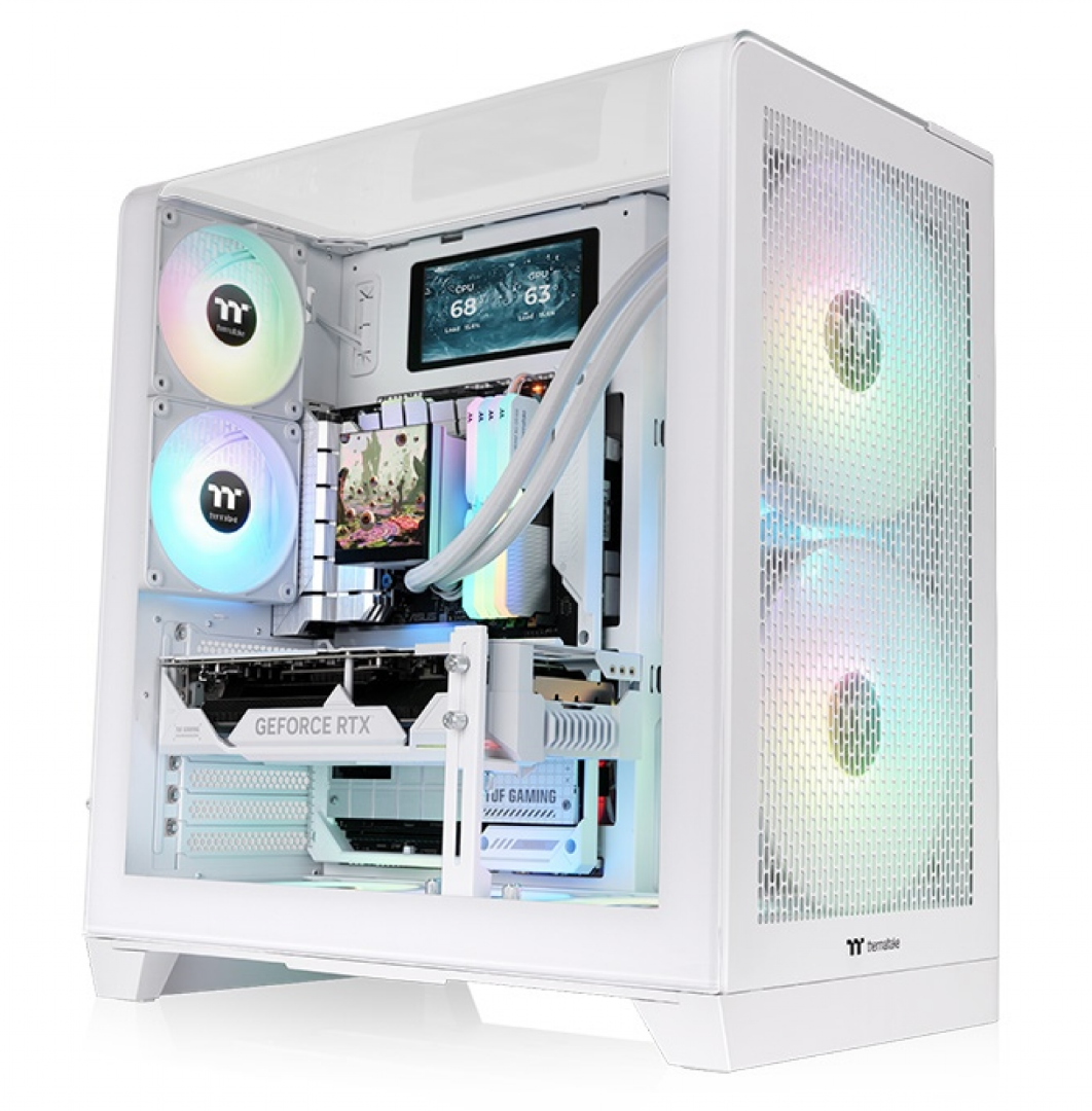 Gabinete C/fuente View 390 + 1050w 80 Plus Gold (white Edition)