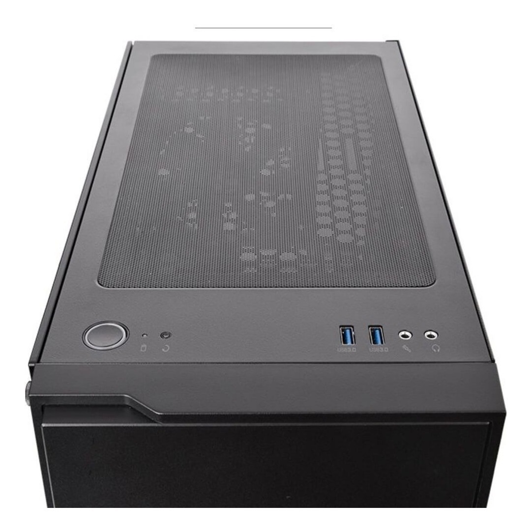 Gabinete Thermaltake H100 Tg Black Blue Led