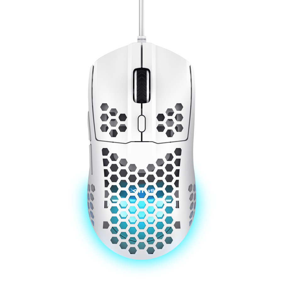 Mouse Trust Helox Gaming Ultraligero White Gxt928w