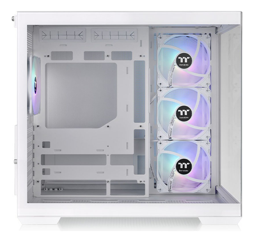 Gabinete Thermaltake View 380 Plus Tg Argb Snow White Tempered Glass