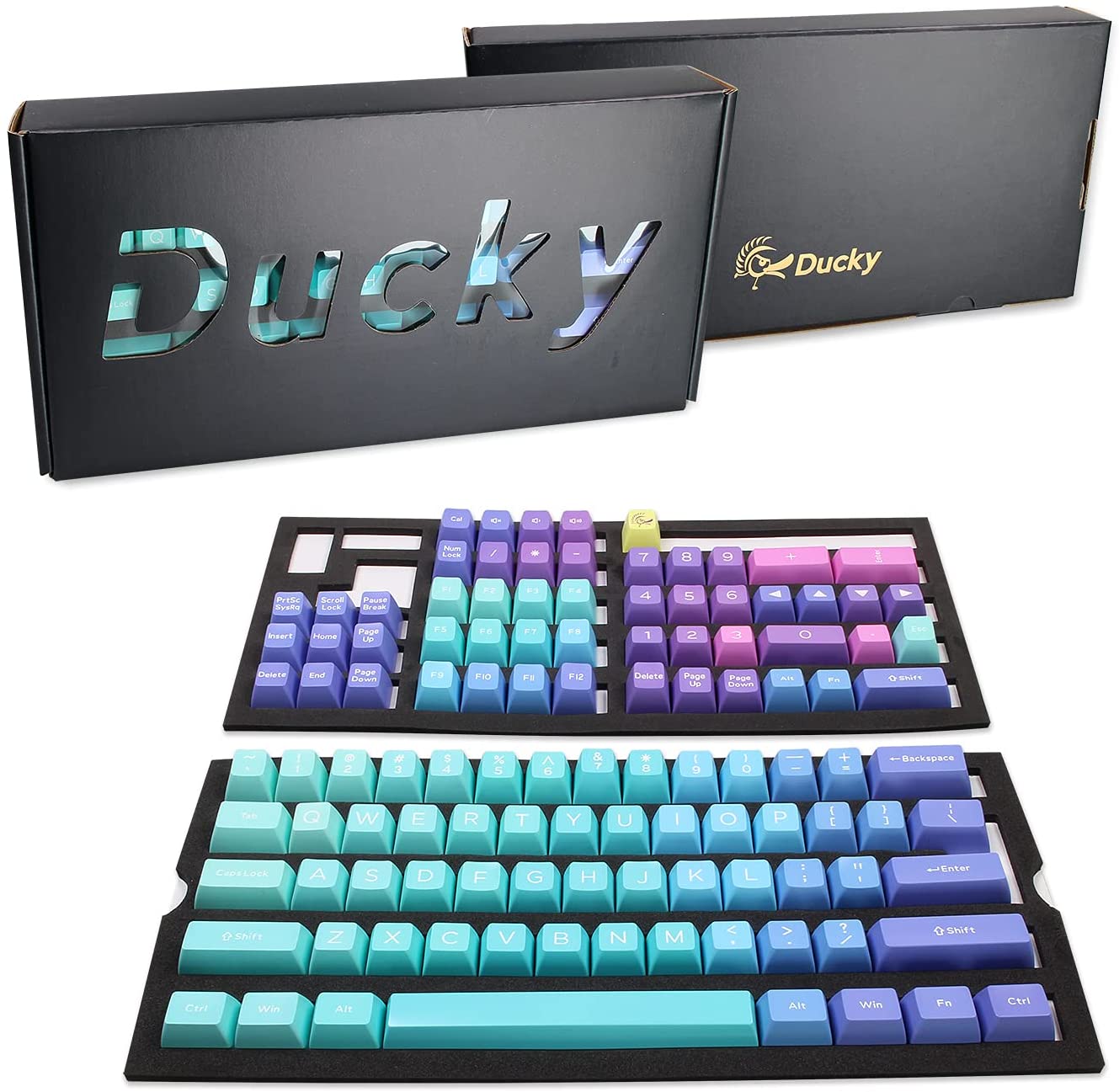 Ducky Keycap Set Azure Sa Us Abs Seamless Double Shot
