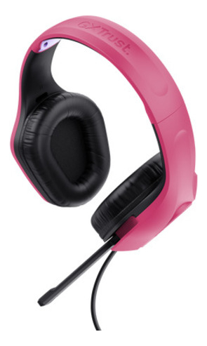 Auricular Gamer Trust Zirox Pink Gxt415p