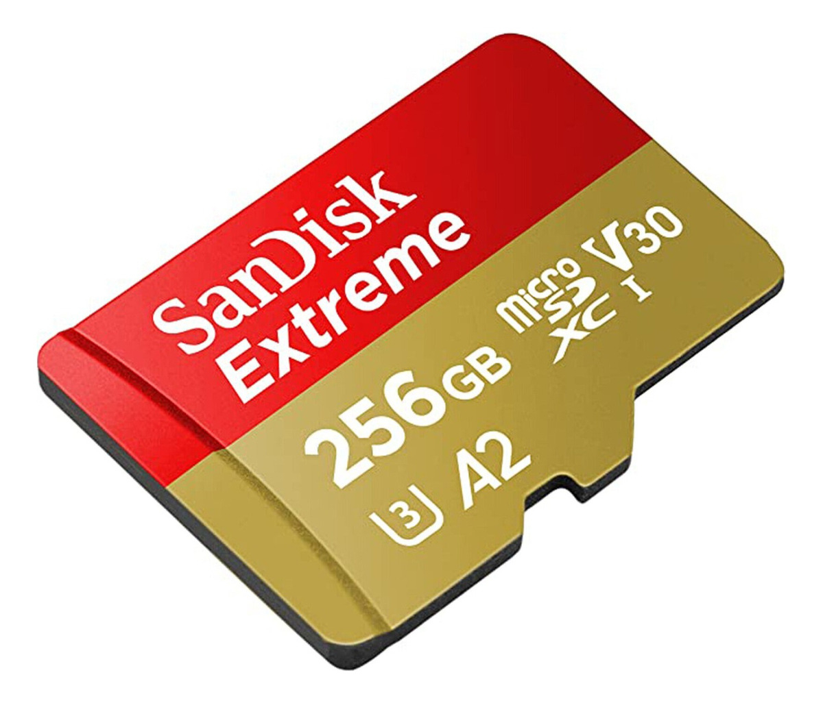 Micro Sdxc 256gb Sandisk Extreme Uhs-i A2 C/adap-sd