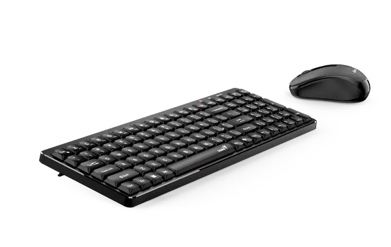 Teclado + Mouse Wireless Genius Luxemate Q8100 Black