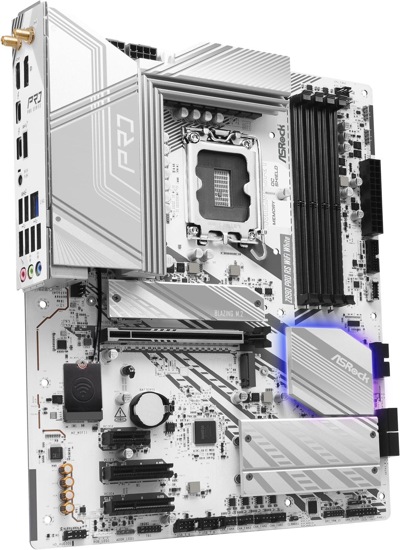 Mother Asrock (lga1851) Z890 Pro Rs Wifi White