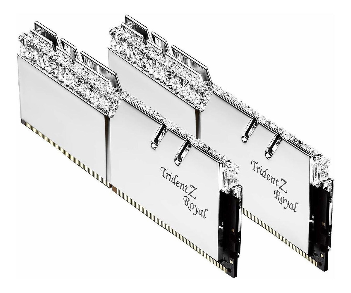 Memoria Gskill Trident Z Royal Ddr4 16 Gb 3600 Rgb Silver 2x8 1.35