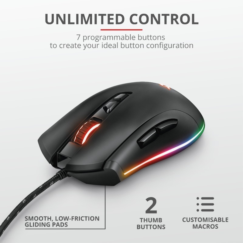 Mouse Gamer Trust Qudos Rgb Gxt900