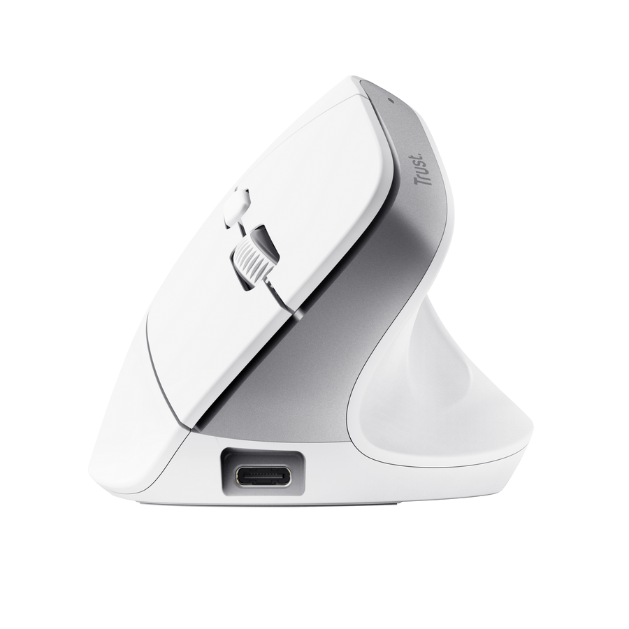 Mouse Gamer Trust Bayo Ergo Multidispositivo Wireless White