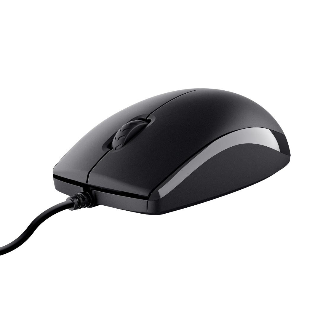 Combo Teclado + Mouse Trust Primo Black Usb Silencioso