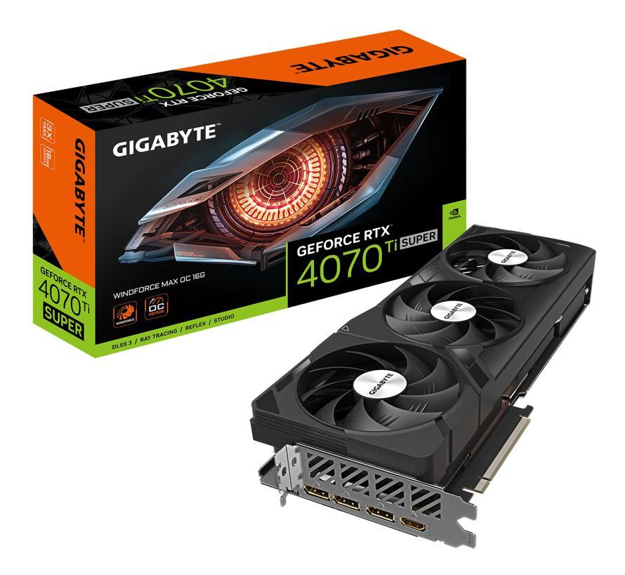 Placa De Video Gigabyte Rtx 4070ti Super Windforce Max Oc16gb