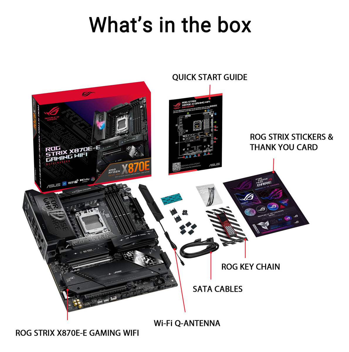 Mother Asus (am5) Rog Strix X870e-e Gaming Wifi