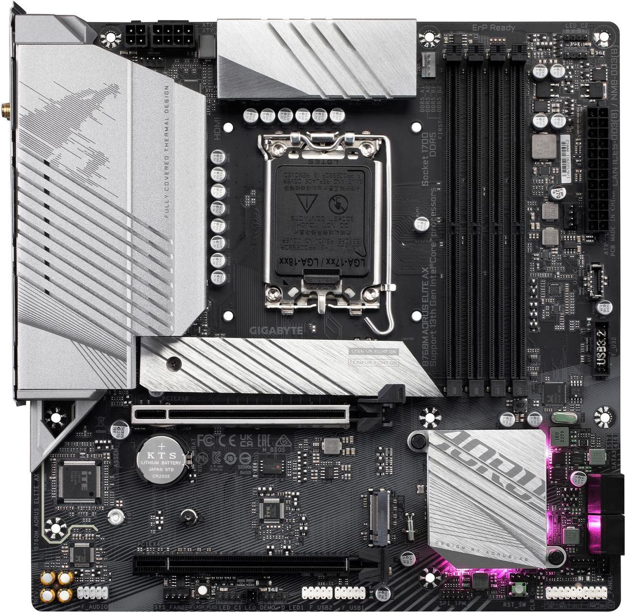 Mother Gigabyte (lga1700) B760m Aorus Elite Ax 1.3