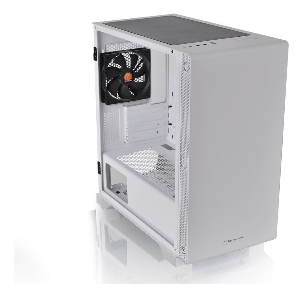 Gabinete Thermaltake S100 Tg Snow White Tempered Glass