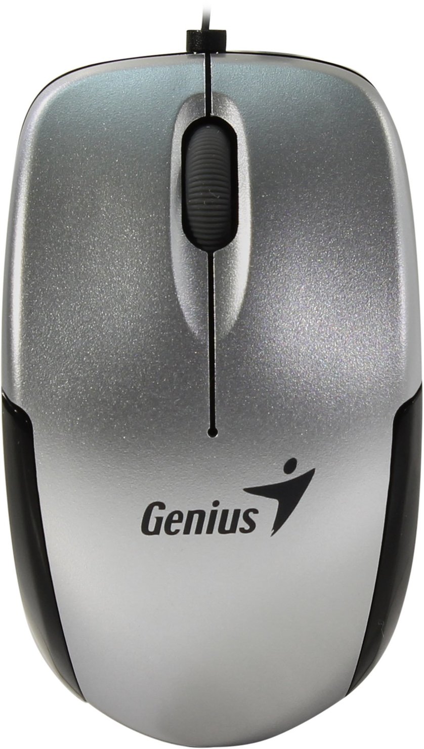 Mouse Genius Micro Traveler Usb Silver Notebook Oficina Pc