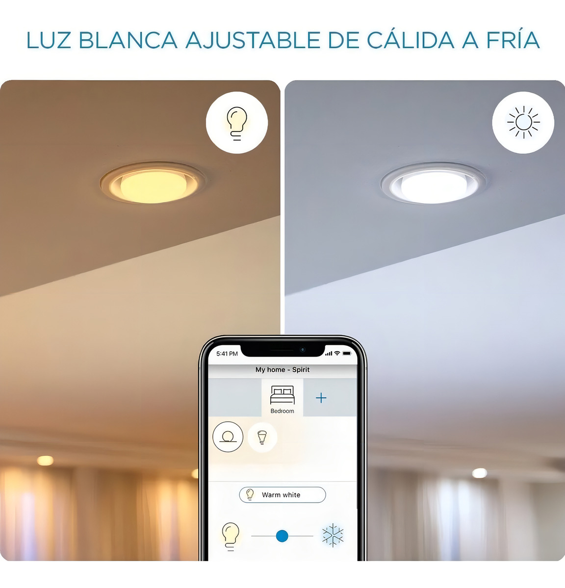 Lampara Wiz Wi-fi Ble Tw/4.7w Gu10 220v 6/1pf