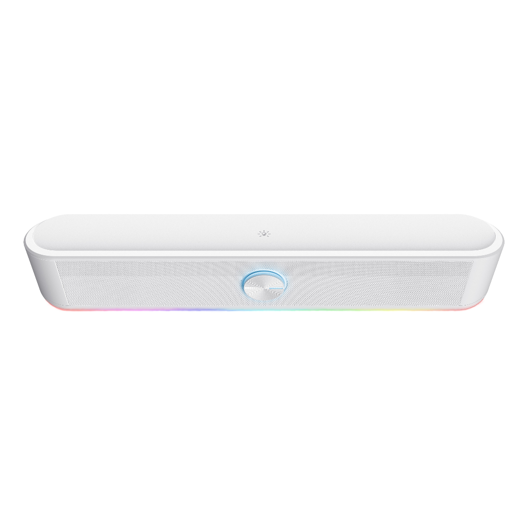 Parlante Barra De Sonido Trust Thorne Rgb White Gxt619w