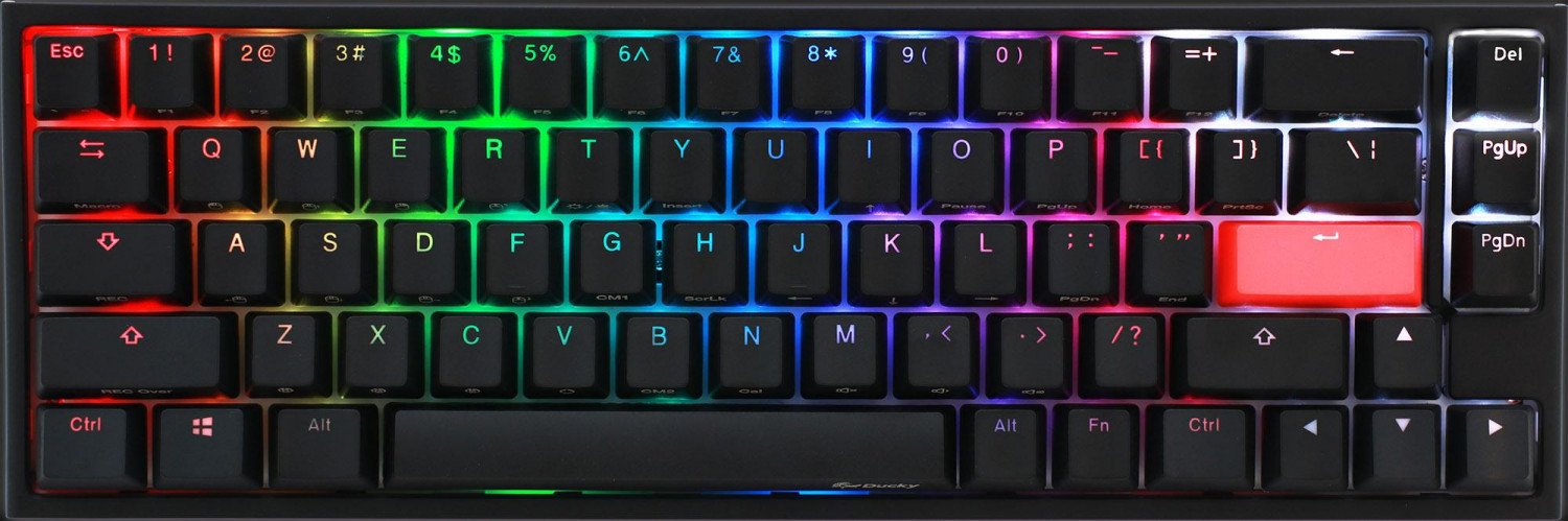 Teclado Gamer Ducky One 2 Sf Rgb White Kailh Box Switch Double Shot Pbt Mecanico