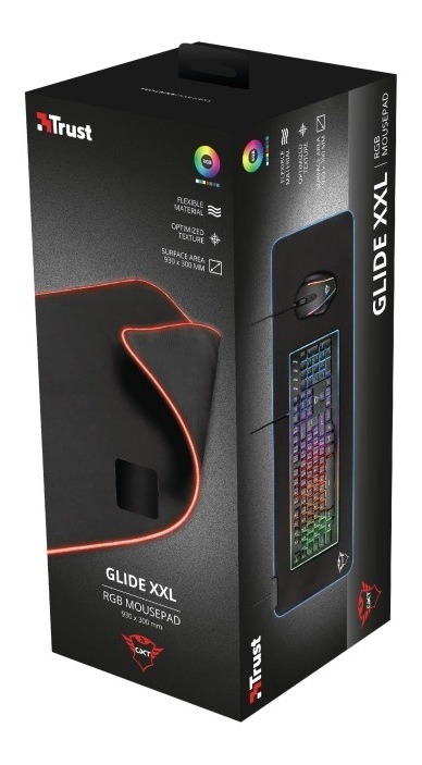 Mouse Pad Trust Glide-flex Rgb Xxl Gxt 764