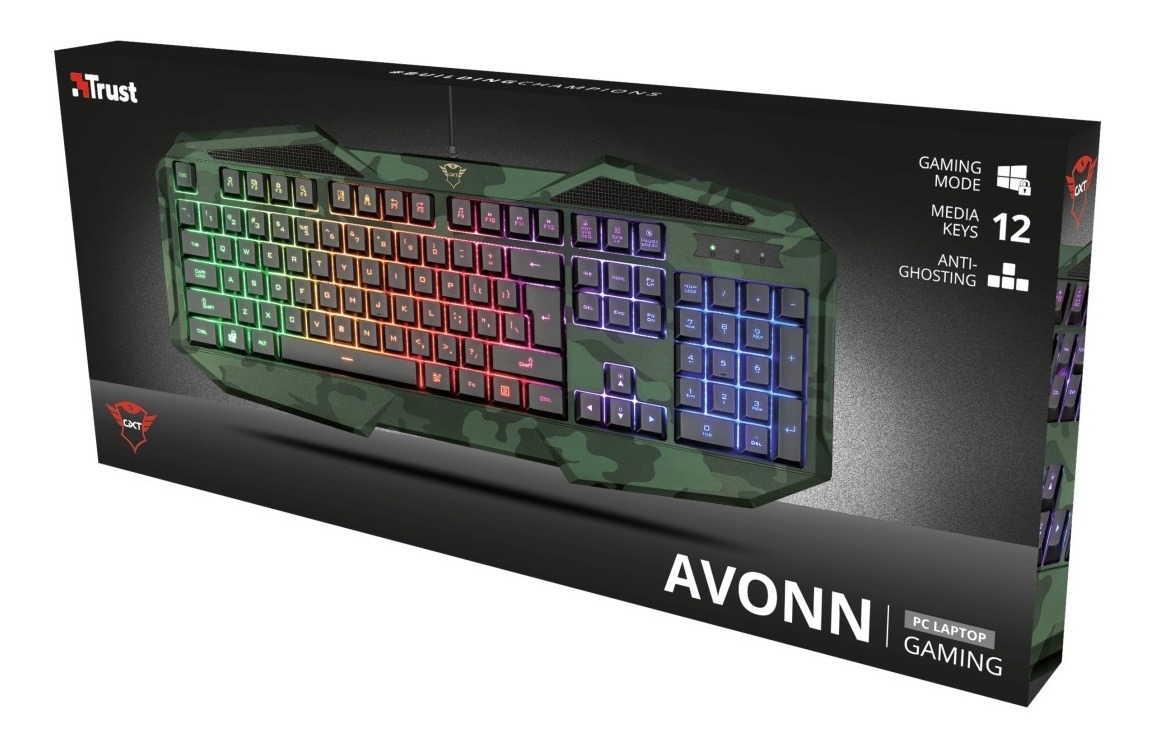 Teclado Gamer Trust Avonn Es Gxt 830rw