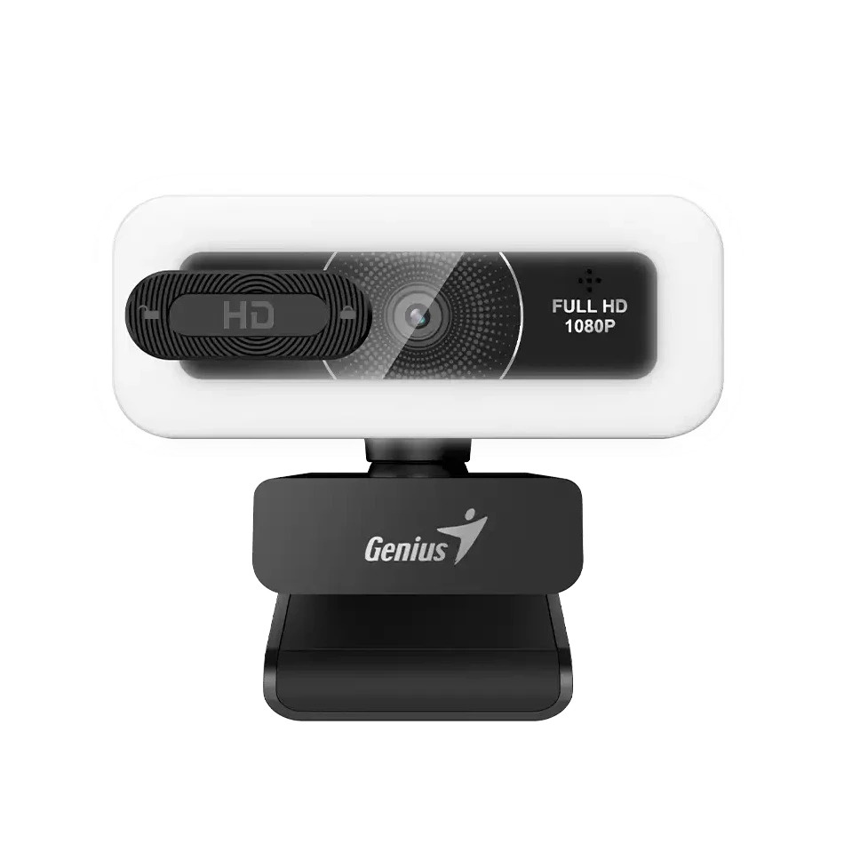 Webcam Genius Facecam Light Black Con Luz Fhd Usb-c/a