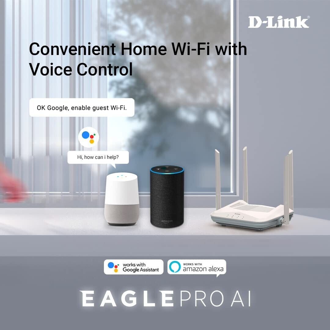 D-link R15 Smart Router Wifi 6 Ax1500 4 Antenas Dual Band - Blanco