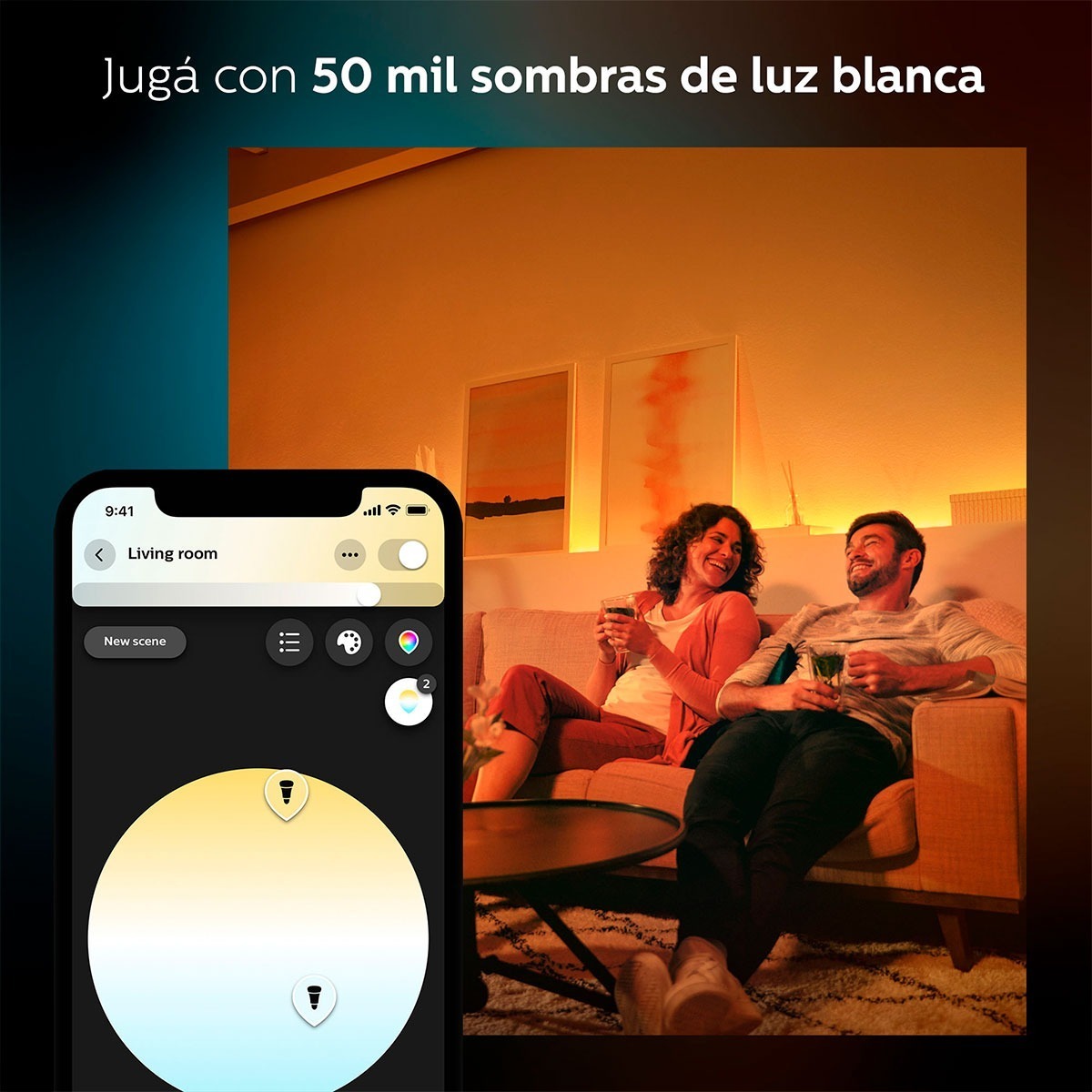 Lampara Philips Hue 7w Fil A60 E27