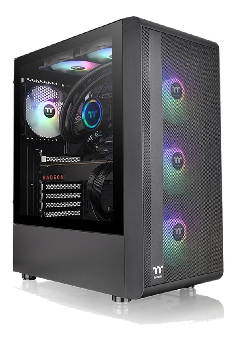Gabinete Thermaltake S200 Tg Black Tempered Glass