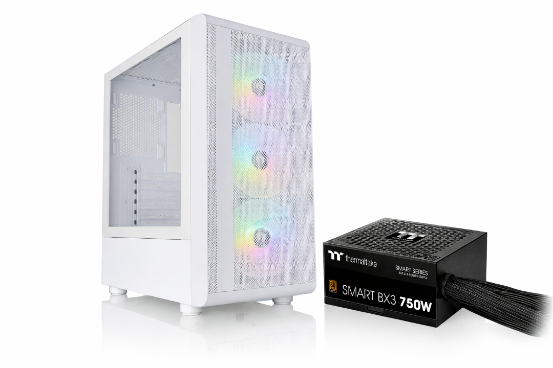 Gabinete C/fuente Thermaltake S200 + Bx3 750w 80 Plus Bronze (white Edition)