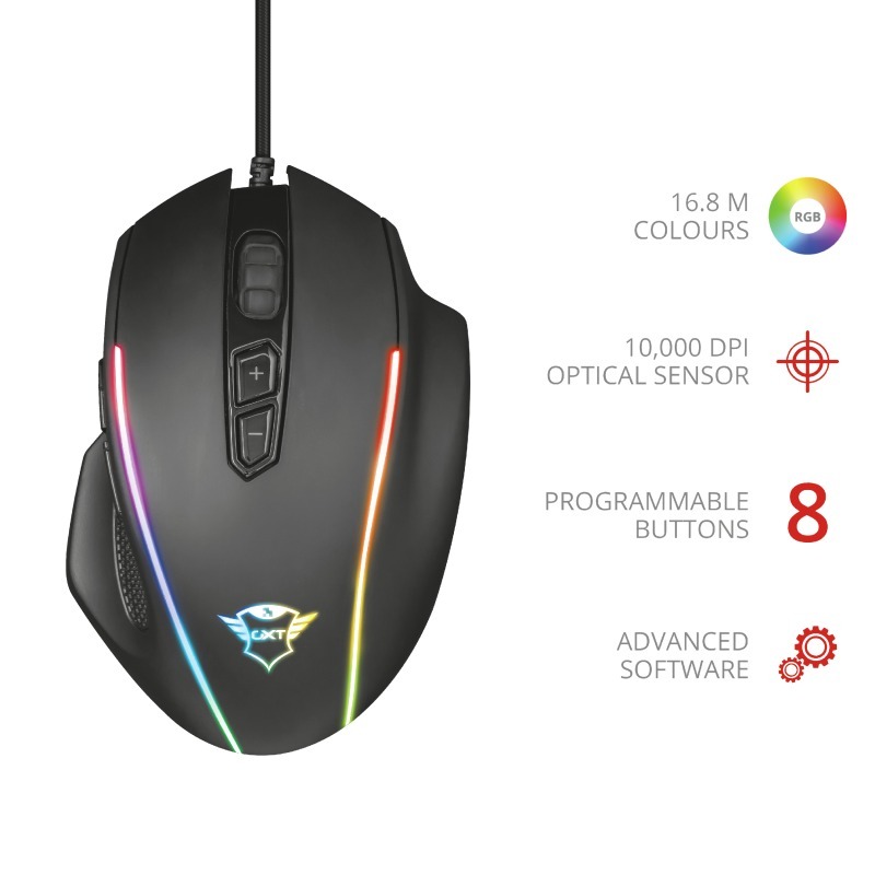 Mouse Gamer Trust Celox Rgb Gxt 165