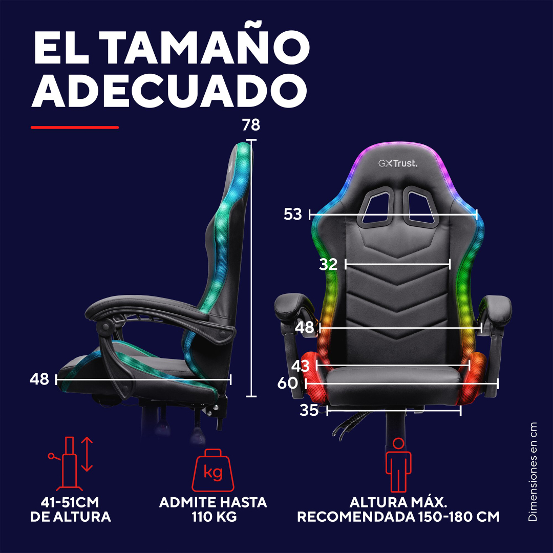Silla Gamer Trust Roniq Gxt704 Rgb