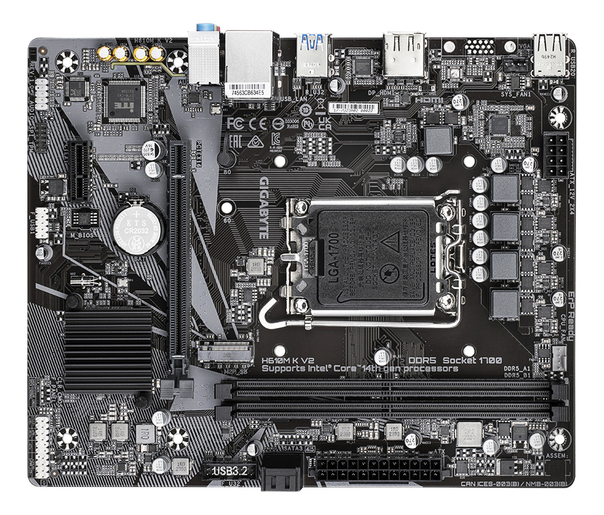 Mother Gigabyte (lga1700) H610m K V2