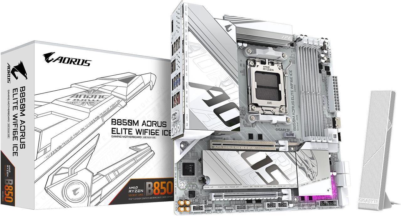 Mother Gigabyte (am5) B850m A Elt Wf6e Ice