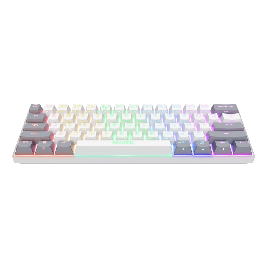 Teclado Trust Acira Tri Wireless Es White Gxt873