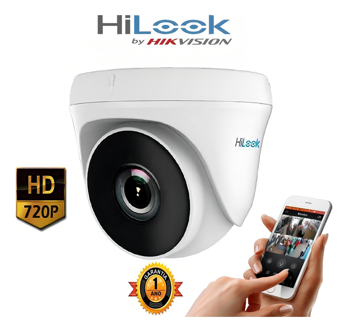 Camara Hikvision 1mp Indoor Fixed Turret Thc-t110-p