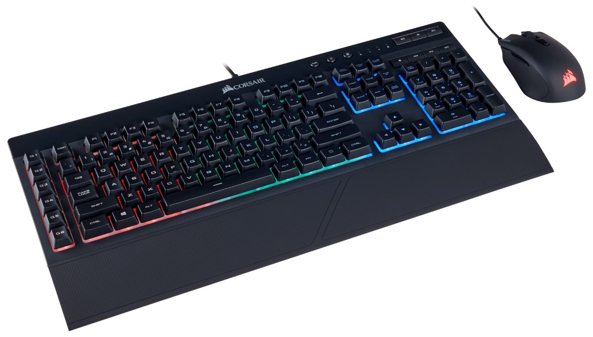 TECLADO Y MOUSE GAMER CORSAIR K55 HARPOON RGB COMBO SPANISH_ _103272