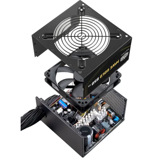 Fuente Cooler Master Mwe Gold 850w V3 Nm Fr A/ar Cord