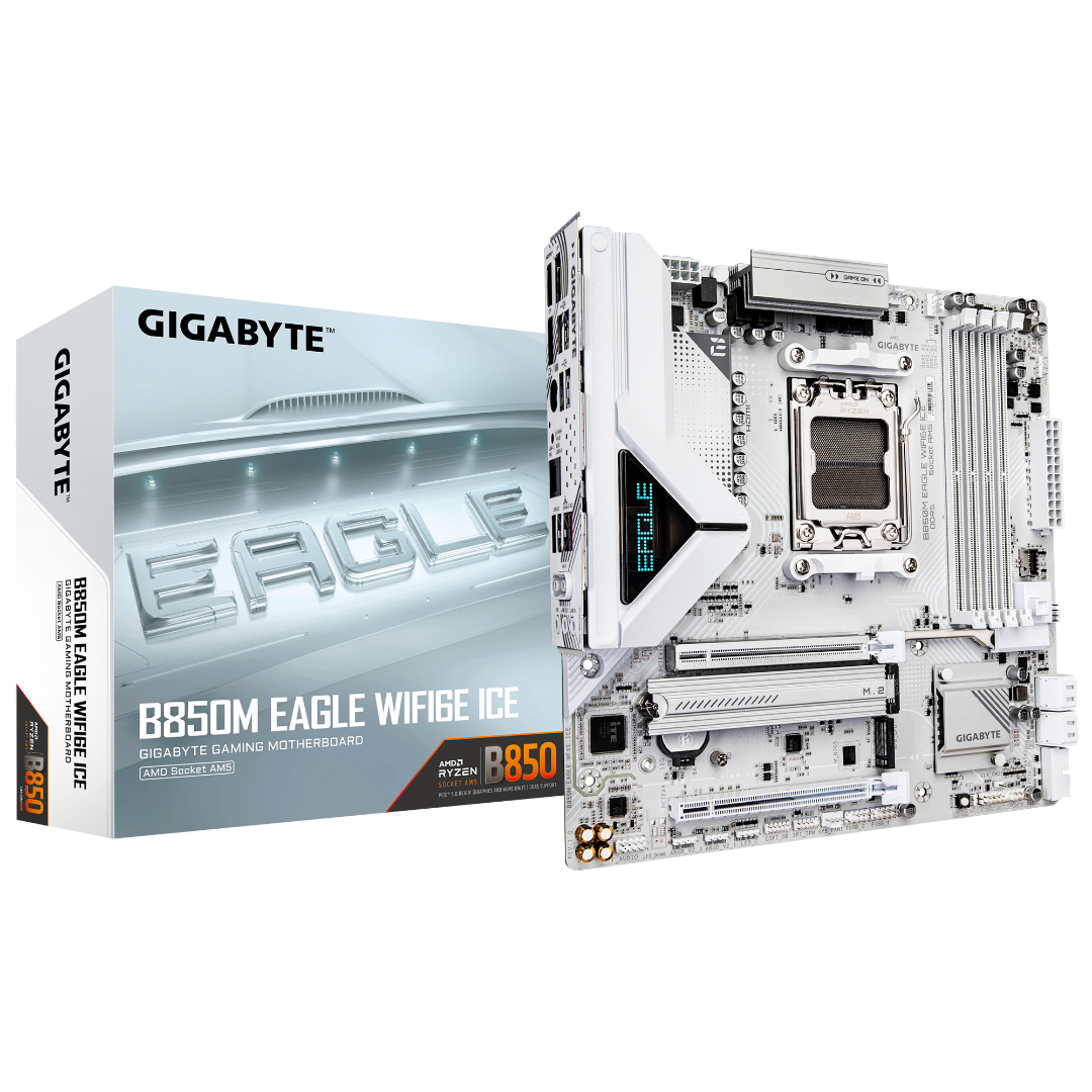 MOTHER GIGABYTE (AM5) B850M EAGLE WF6E ICE