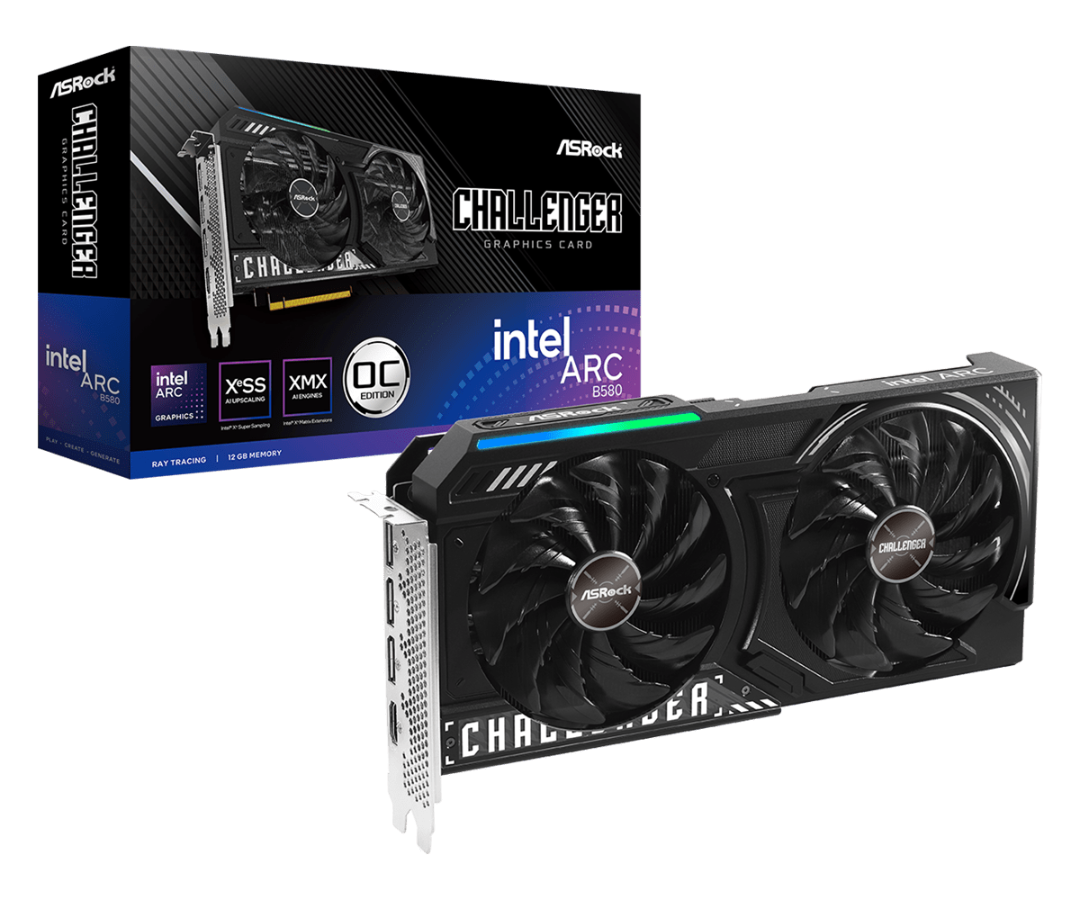 Placa De Video Asrock Intel Arc B580 12gb Challenger