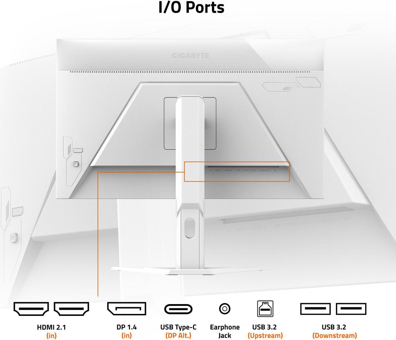 Monitor Gamer Gigabyte 27 M27qa Ice Sa (white)