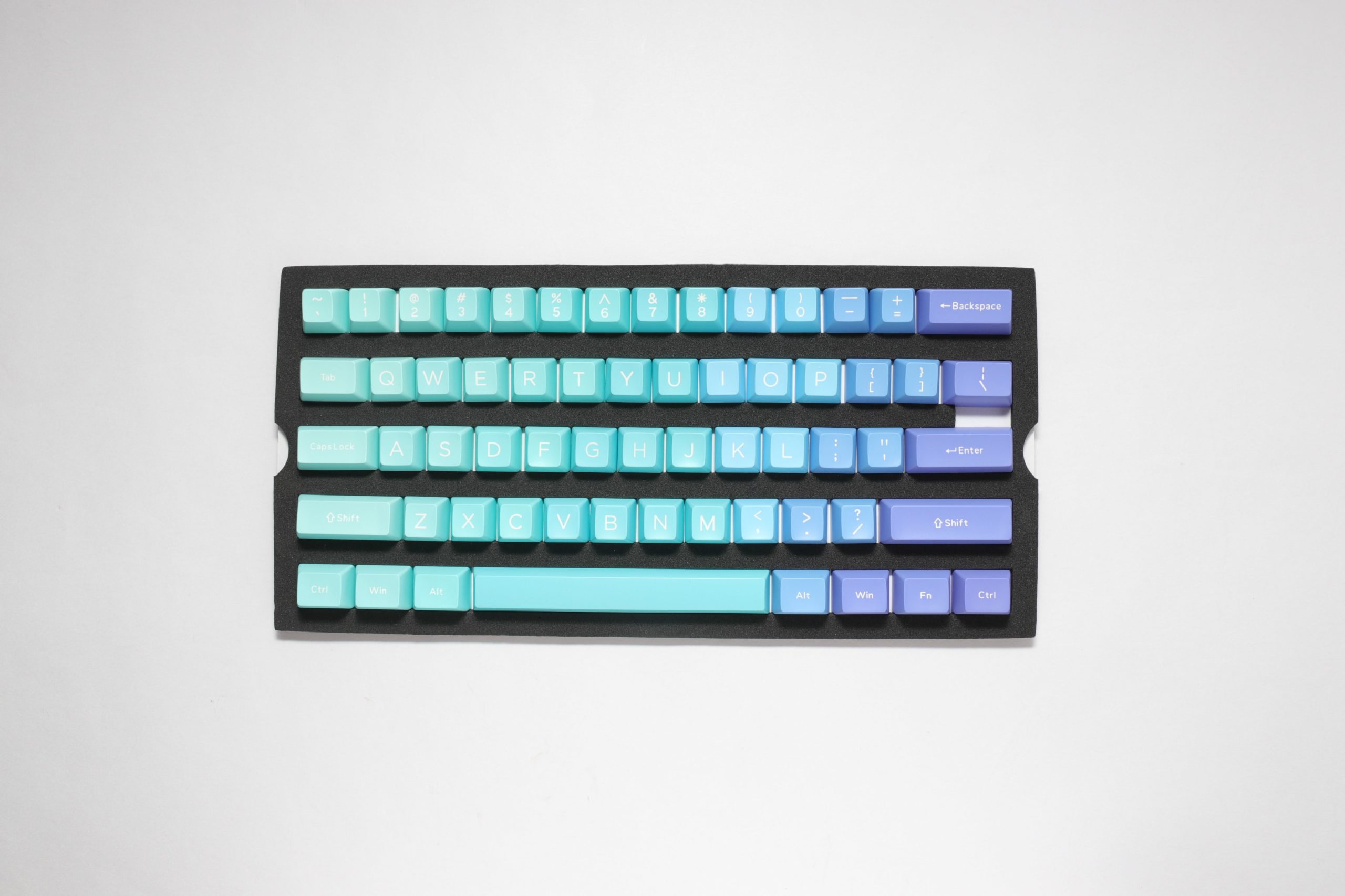 Ducky Keycap Set Azure Sa Us Abs Seamless Double Shot