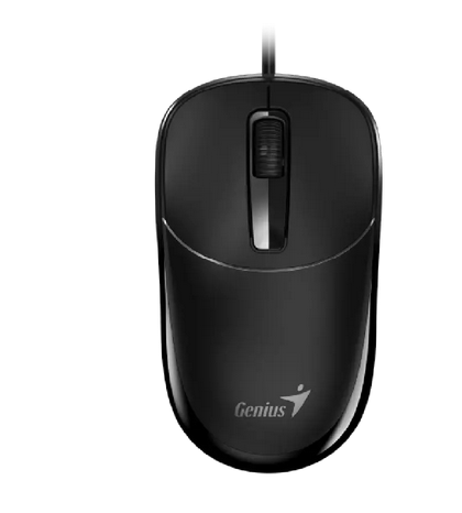 Mouse Genius Rs2 Dx-123 Black Usb-a Black Grey