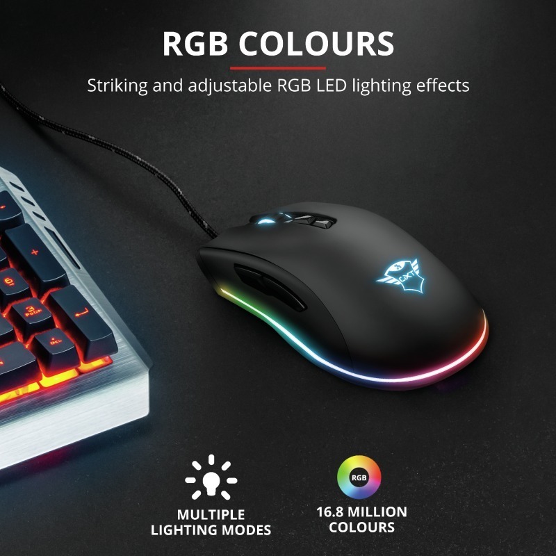 Mouse Gamer Trust Qudos Rgb Gxt900