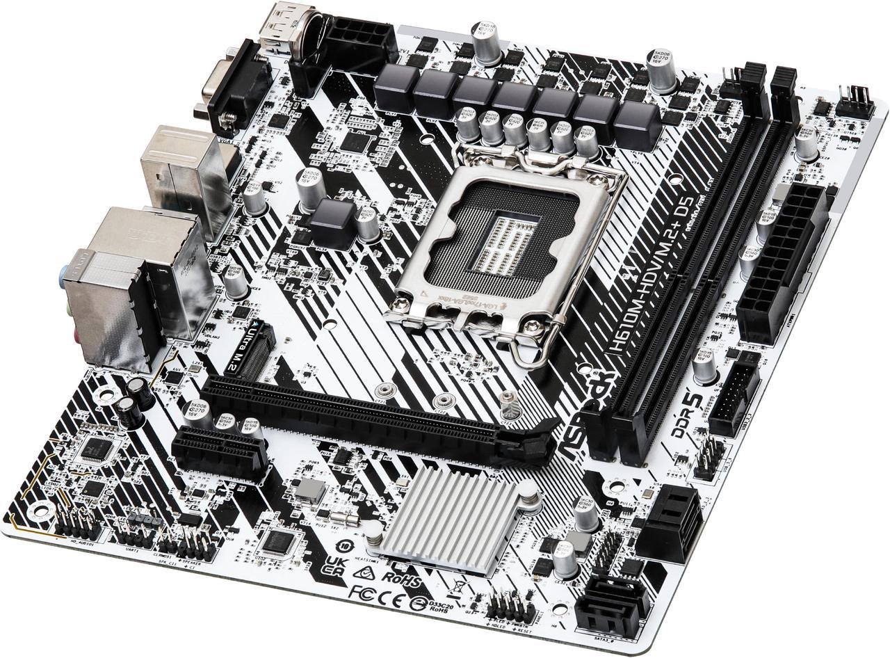 Mother Asrock (lga1700) H610m-hdv/m.2+ D5