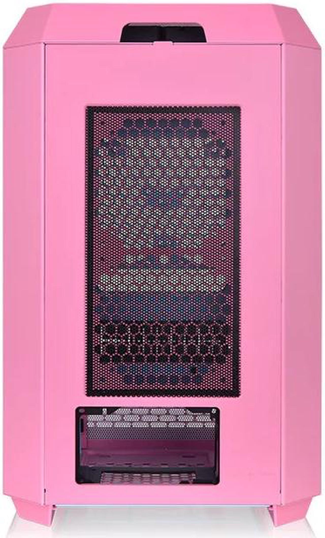 Gabinete Thermaltake The Tower 300 Bubble Pink Tempered Glass Metal Panel