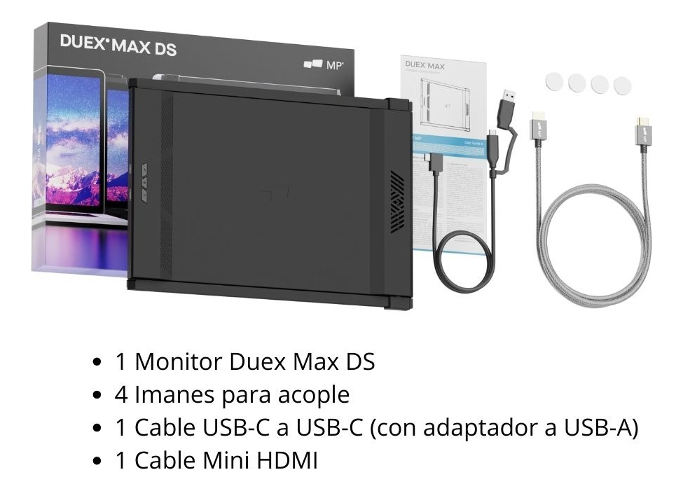Accesorios Byh Monitor Portatil Para Notebook  Duex Max Ds Black 14.1
