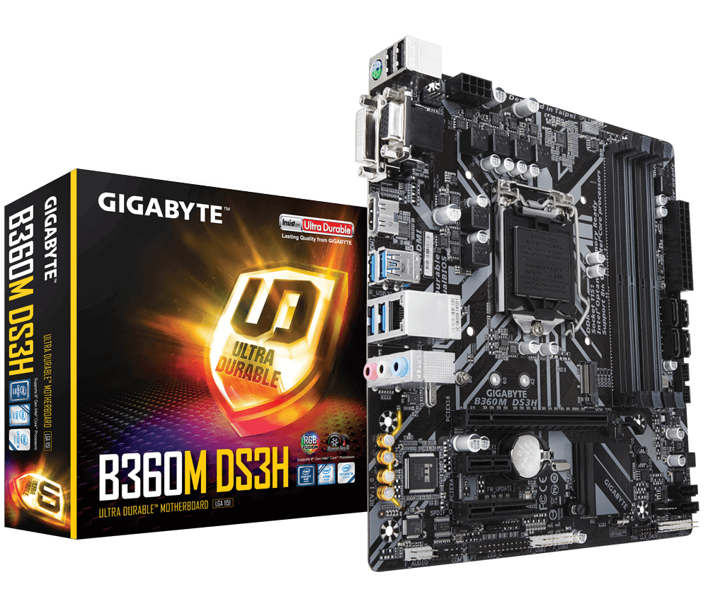 mother gigabyte (1151) ga-b360m ds3h