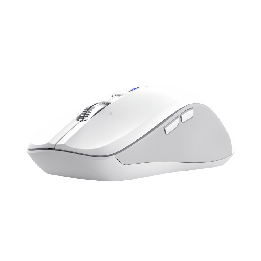 Mouse Gamer Trust Ferro Multidispositivo Wireless Con Rueda De Hiperdesplazamiento White