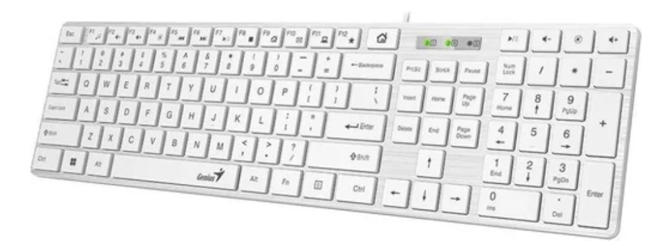 Teclado Genius Slimstar 126 White Usb